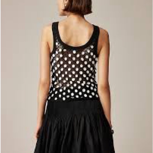 J.Crew Crochet Shell Top - Picture 2 of 3